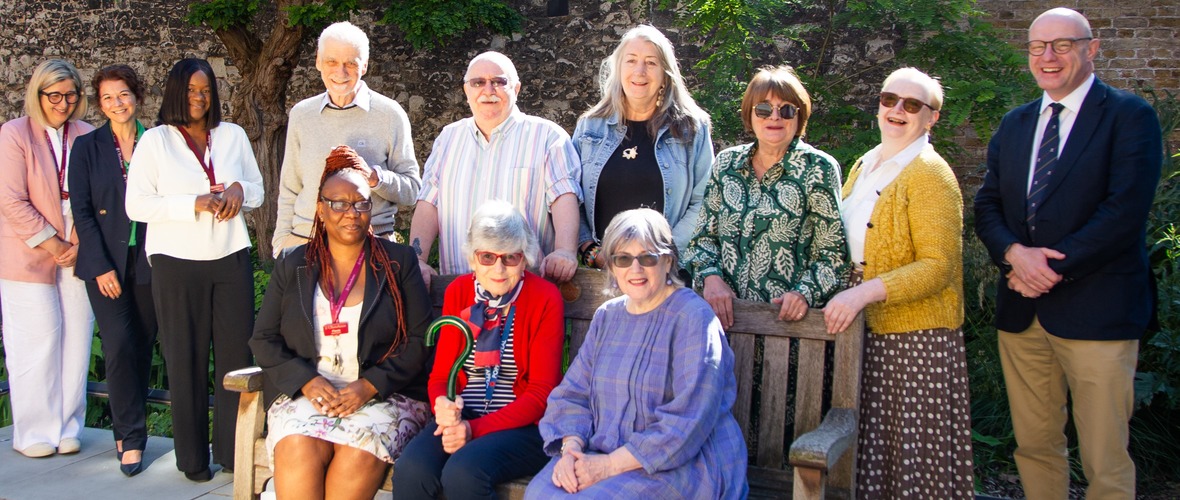 Staff and residents of the Charterhouse in London