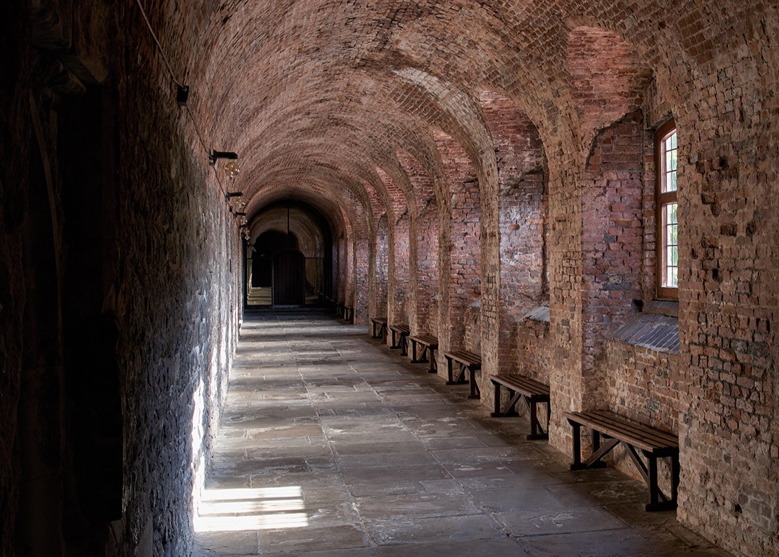 The Norfolk Cloister Charterhouse a tudor brick garden gallery with stonework from the monastic cloister