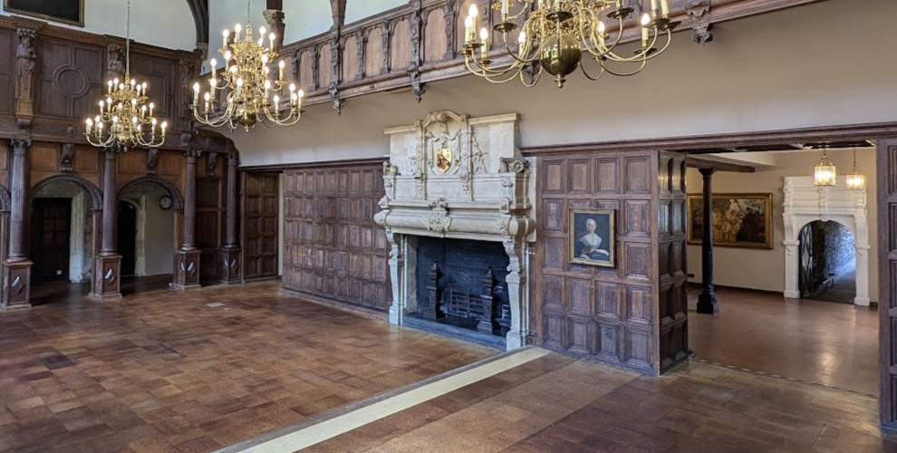 The Great Hall and the Old Library without furniture