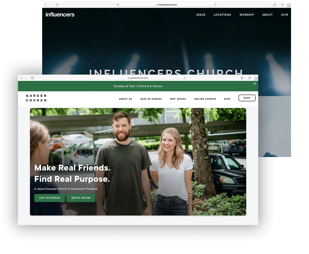 Built-for-you websites designed to grow your church plant.