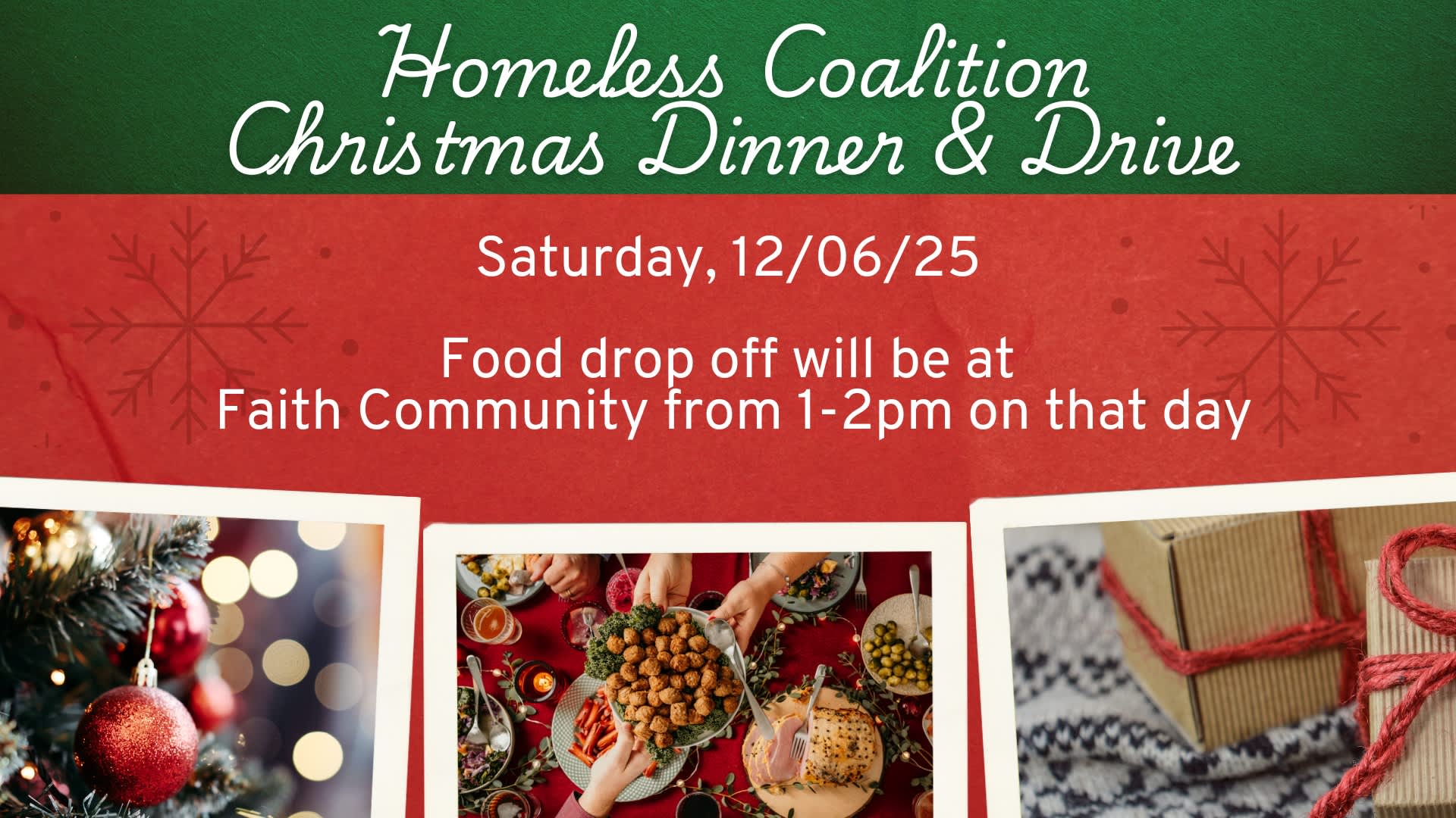 Homeless Coalition Dinner & Drive