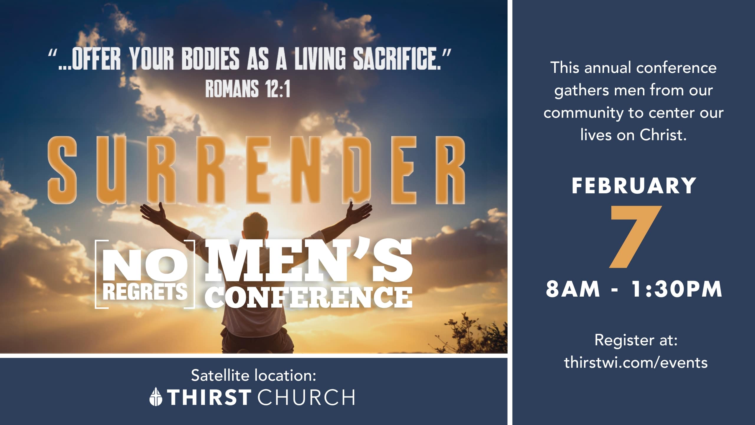 No Regrets Men's Conference