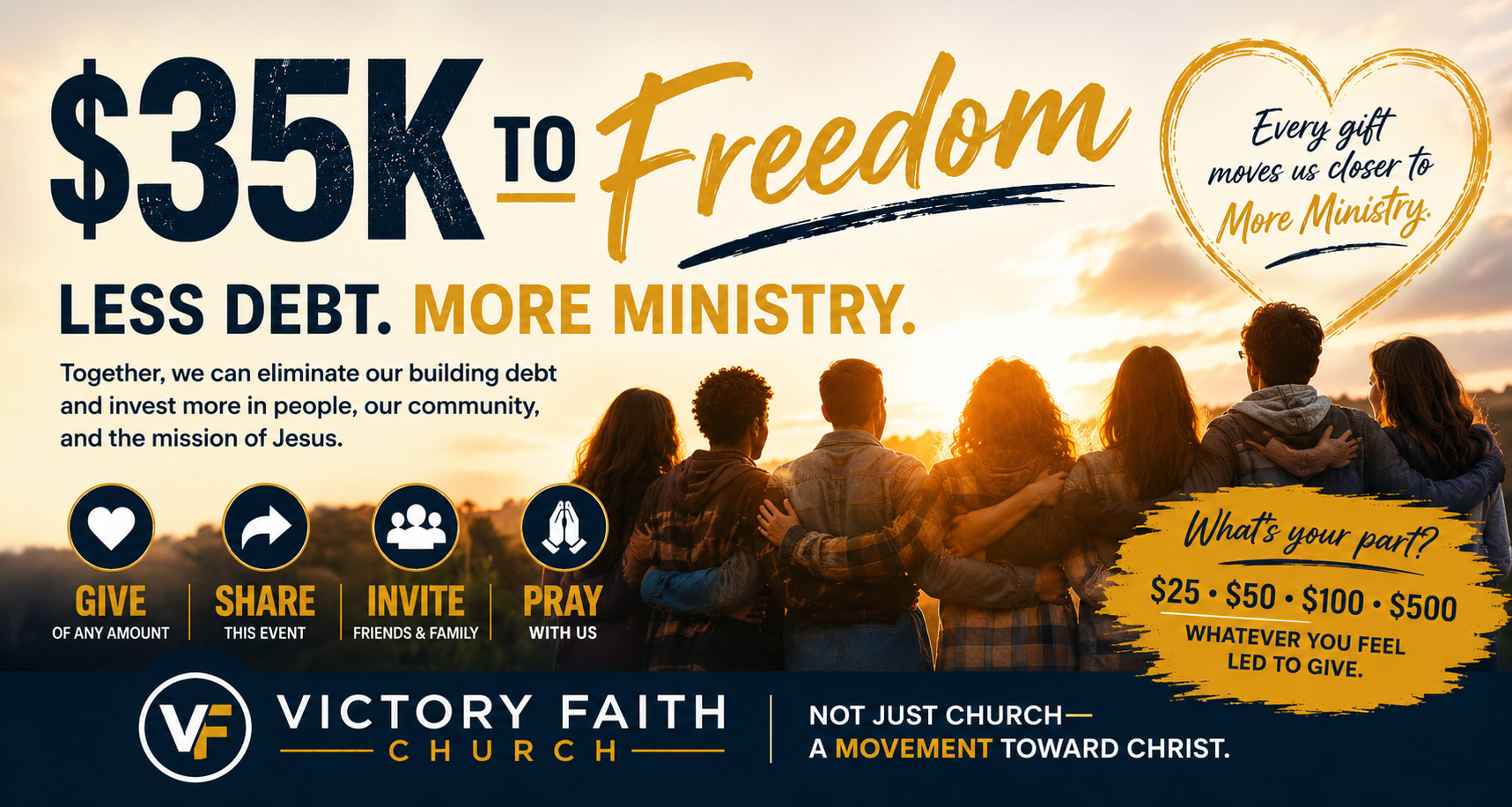 $35K to Freedom / Less Debt. More Ministry,