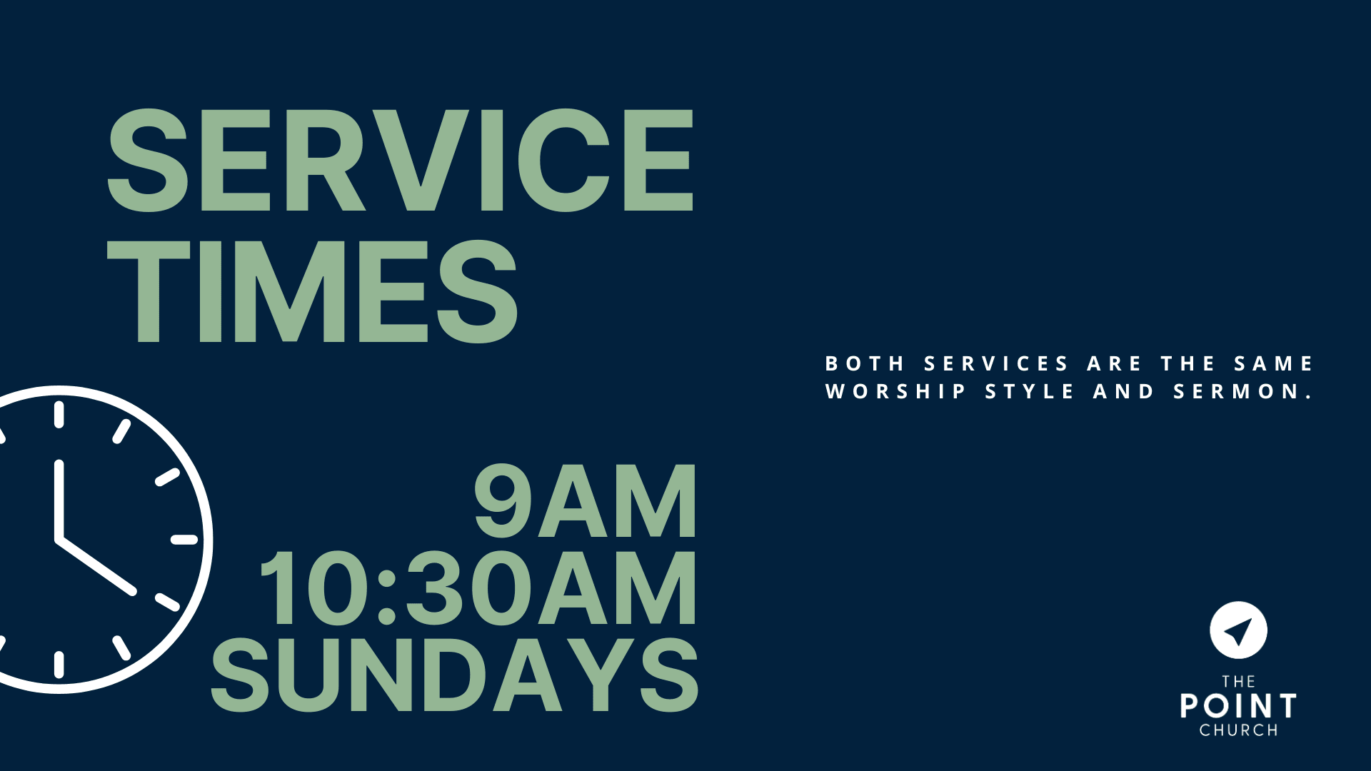 Join Us This Sunday!