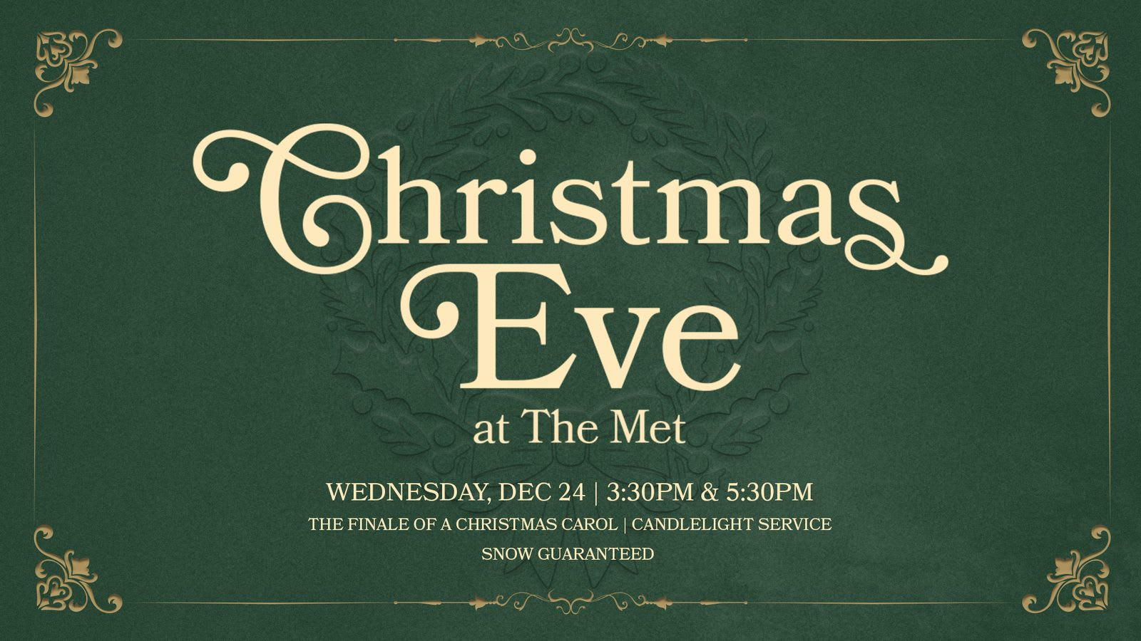 Christmas Eve at The Met