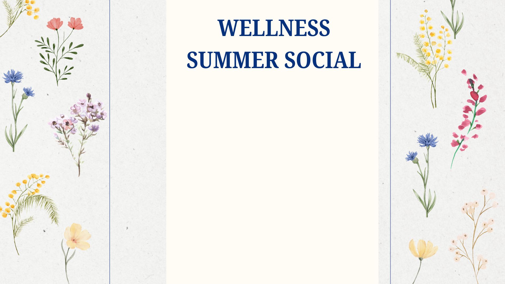 Wellness Summer Social