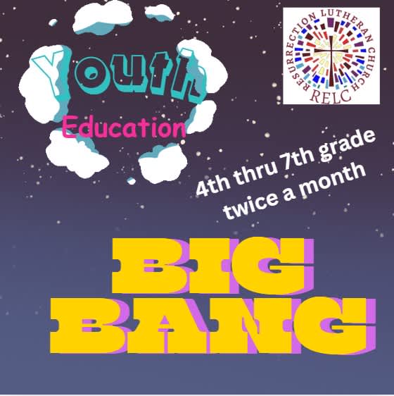 Big Bang Youth Education 10/5 @ 9am