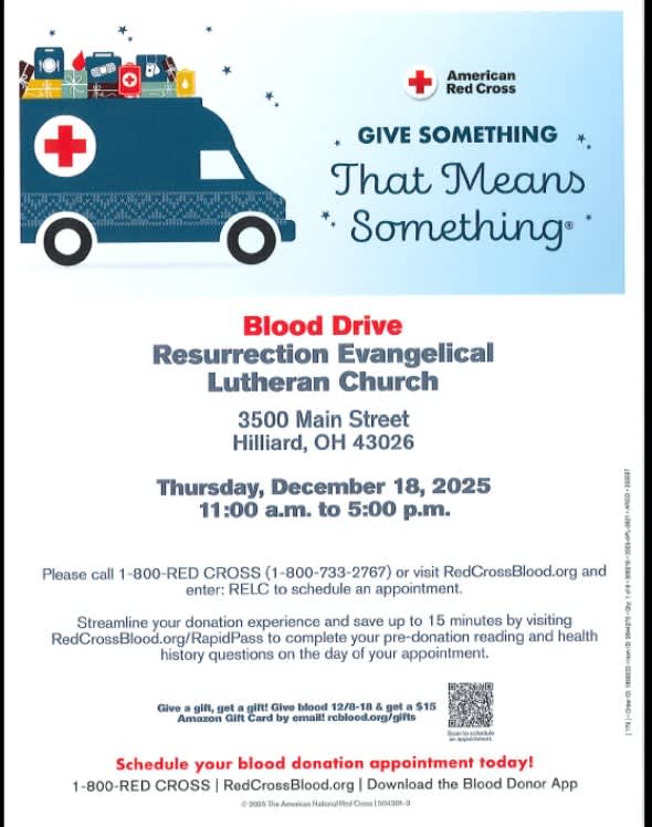 Red Cross Blood Drive 12.18.25
