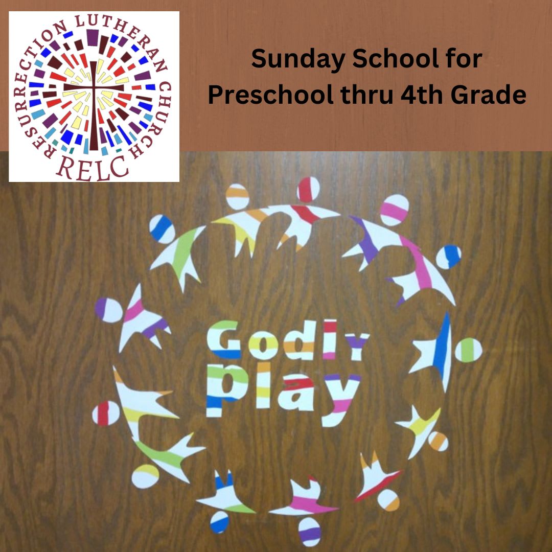 Godly Play Sunday School every Sunday morning at 9am