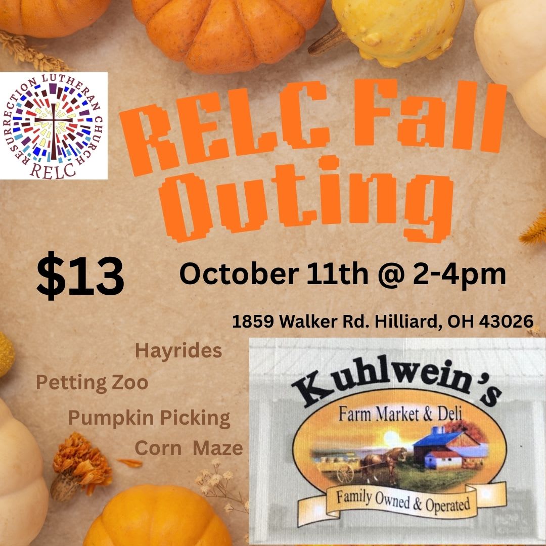 RELC Fall Outing 10/11 from 2-4pm