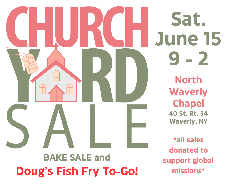 YARD SALE! BAKE SALE! DOUG's FISH FRY!