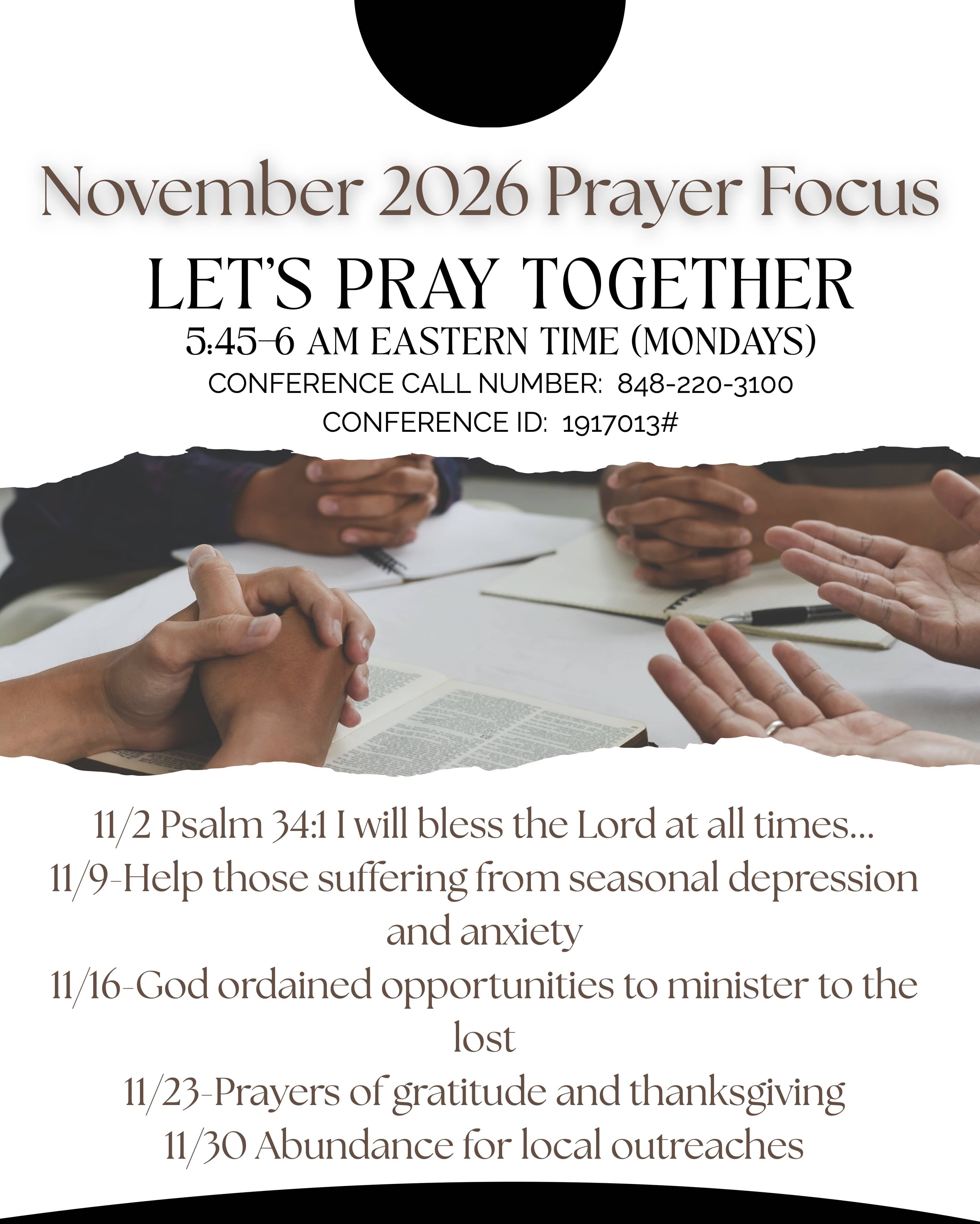 Join us every Monday!