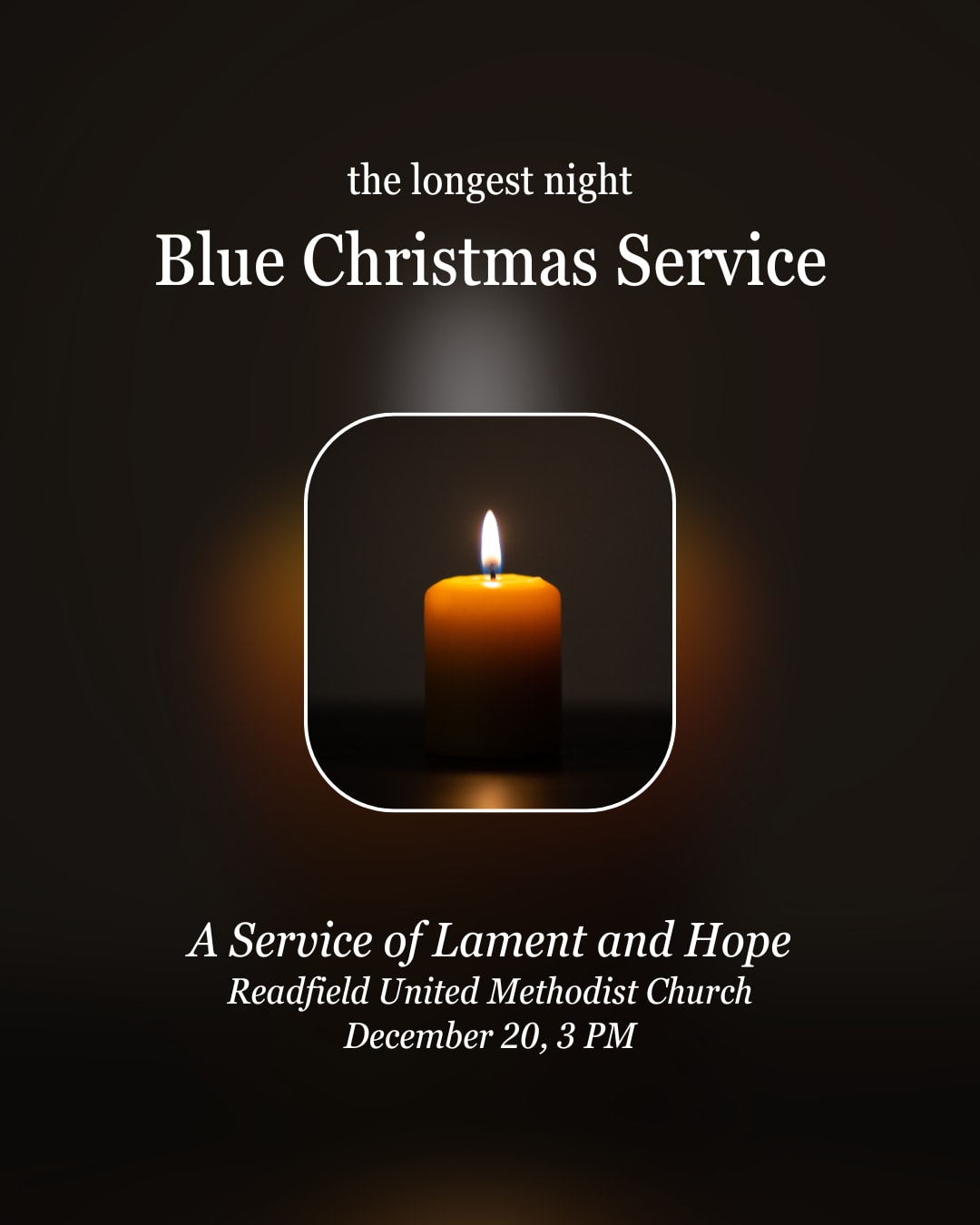 Blue Christmas Service
