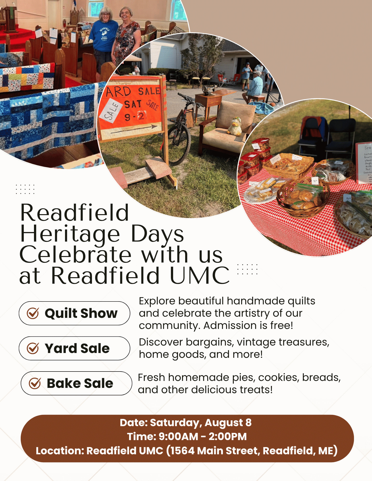 Readfield Heritage Days at Readfield UMC
