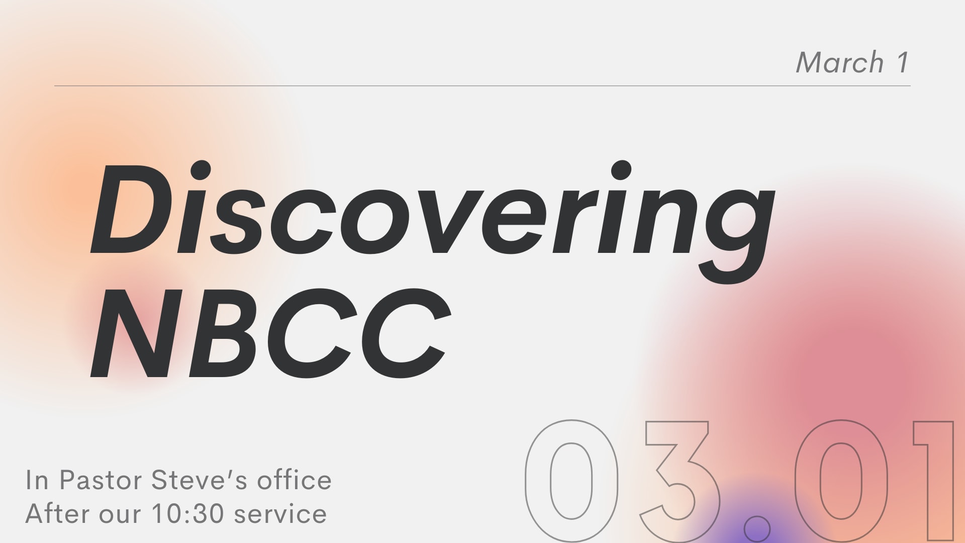 Discovering NBCC