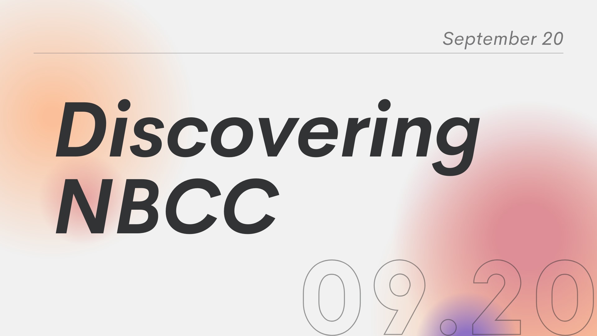 Discovering NBCC