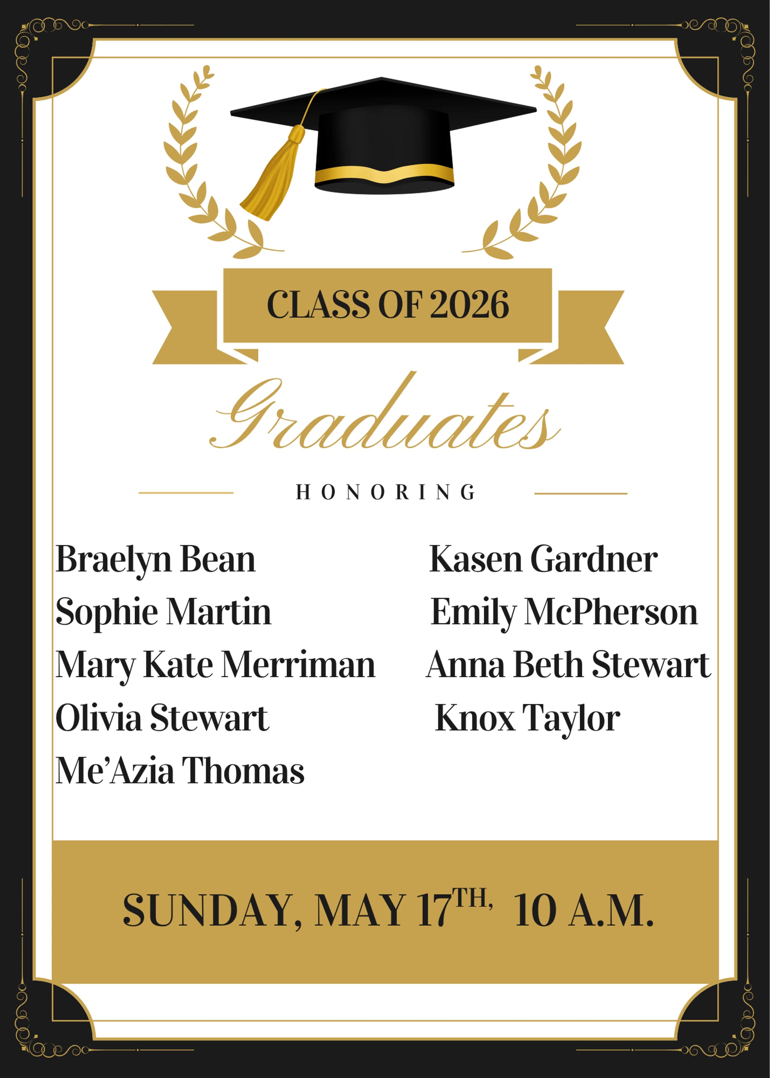 Celebrating our Graduating High School Seniors