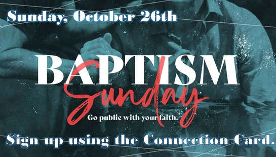 Baptism Sunday