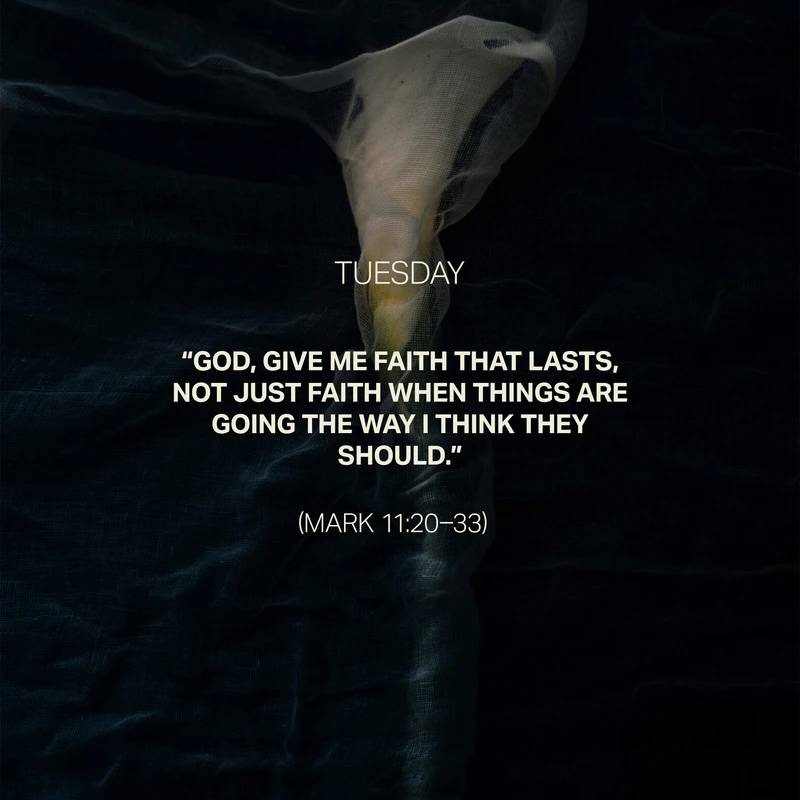 Jesus, grow my faith to believe You for the impossible. Teach me to trust Your power and not doubt in my heart. Help me to forgive freely, just as You’ve forgiven me. Let my life be rooted in faith, not fear. Amen.