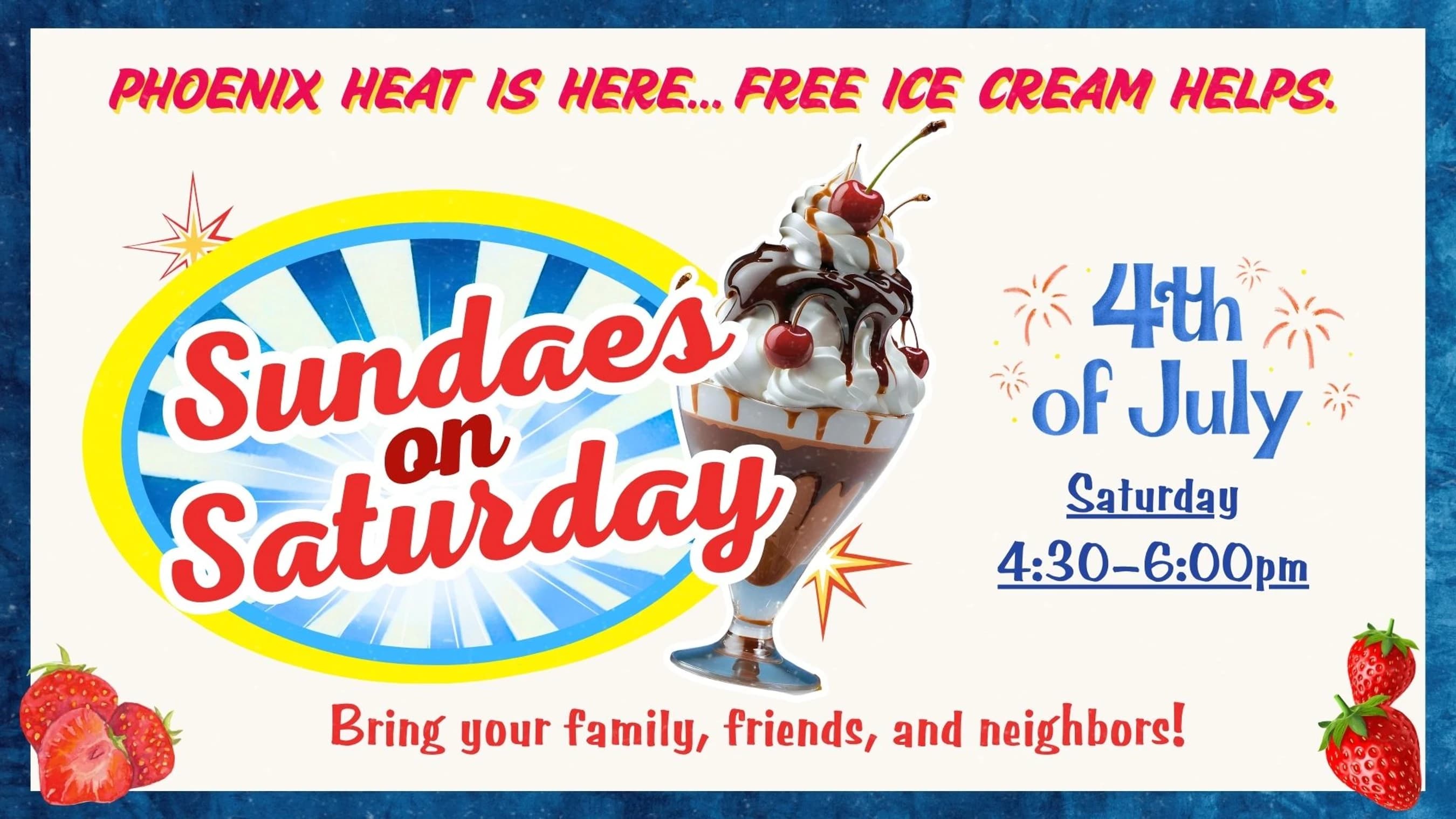 Sundaes on Saturday