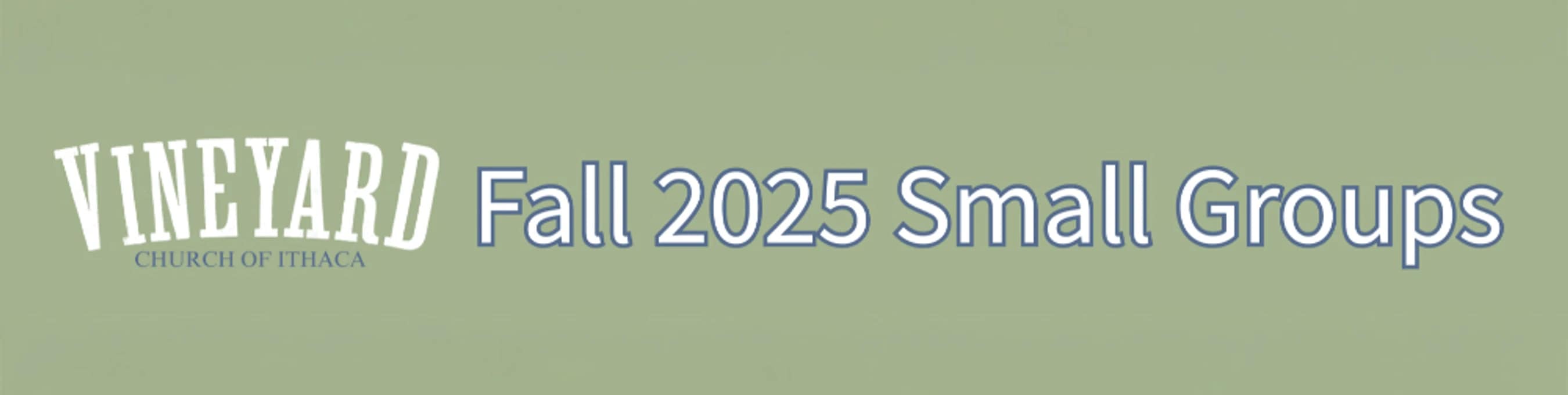 SMALL GROUP SIGN-UP