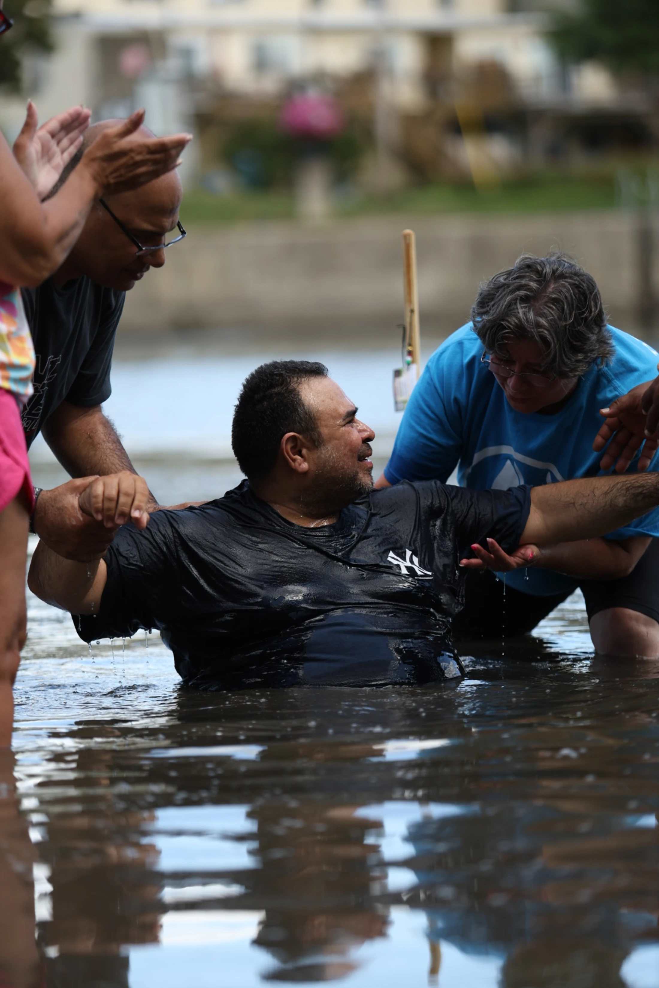 Man Being Baptised