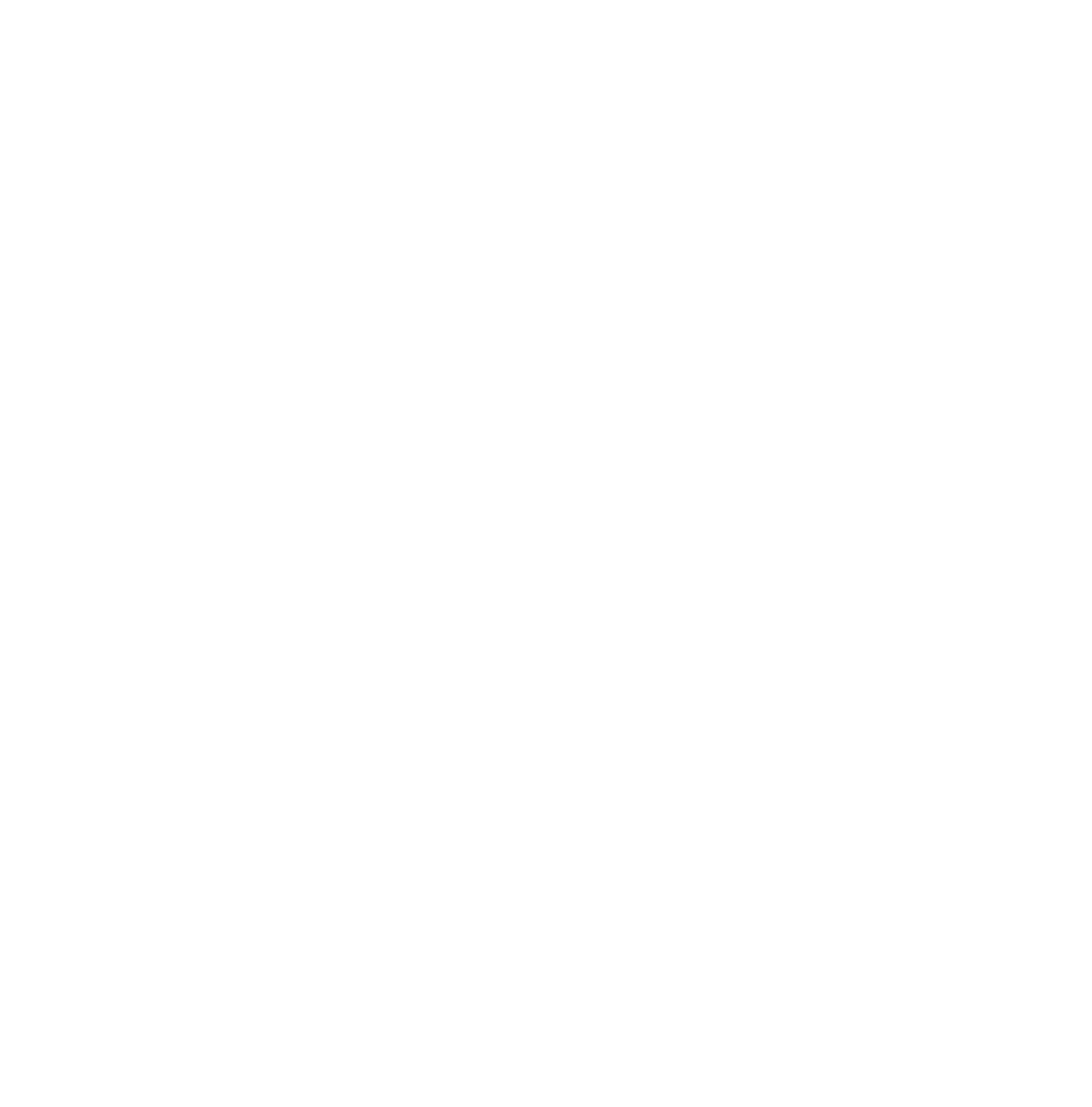 A modern, black and white typographic logo featuring the words 'The Church of Santa Clara's' scattered around the letters 'BD' and a four-pointed star.