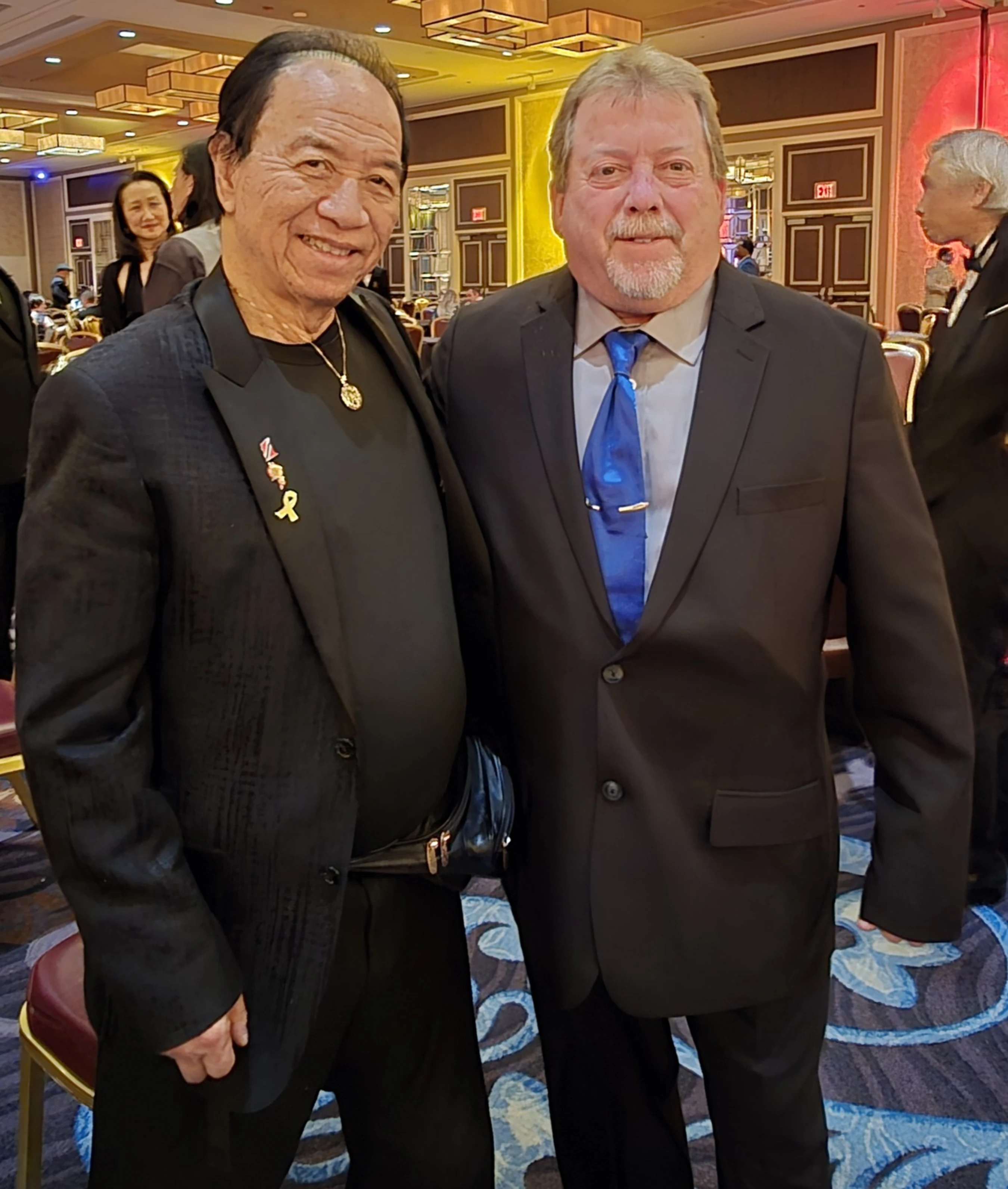 Soke Murdock with the Legenday Eric Lee while at the Action Martial Arts Hall of Honors awards banquet