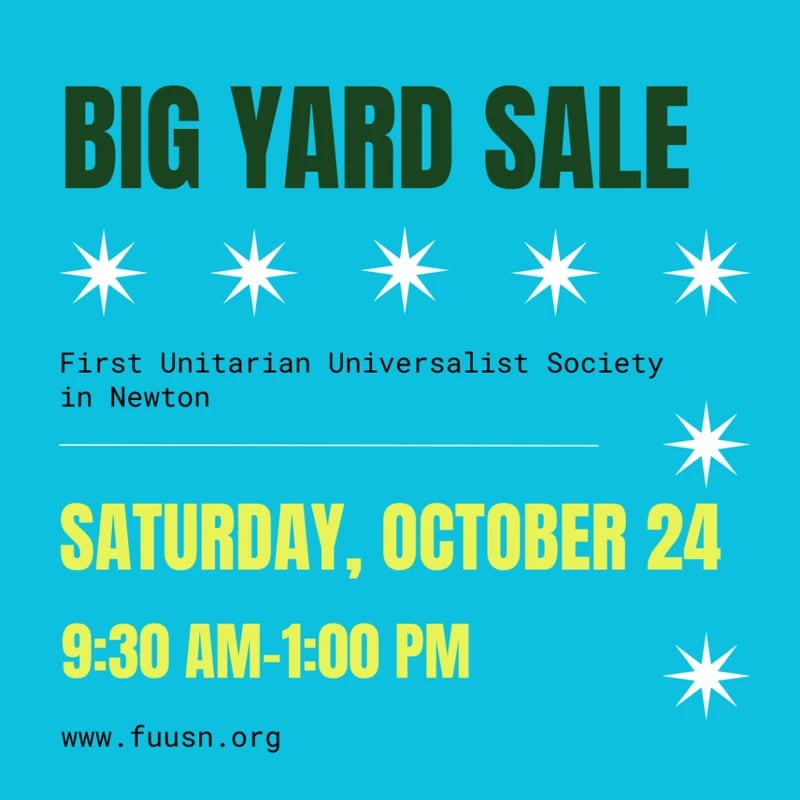 Yard Sale, October 24