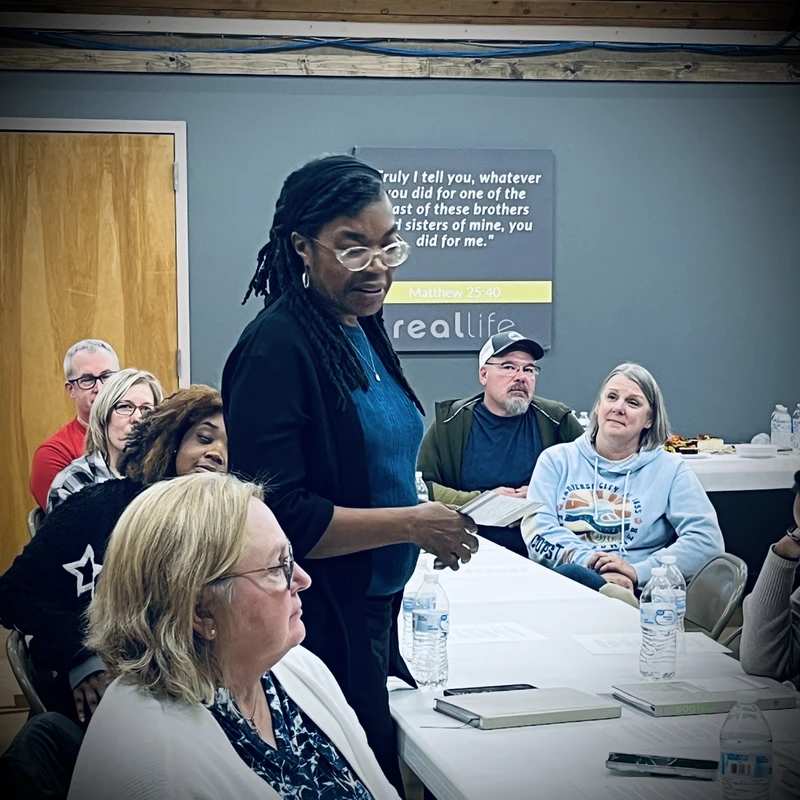 Mission: Setting the table for people to <span style="color:var(--tertiary-color-bg)">Encounter God</span>, <span style="color:var(--secondary-color-bg)">Embrace Community</span>, and <span style="color: var(--alt-color-bg);">Embody Mission</span>.