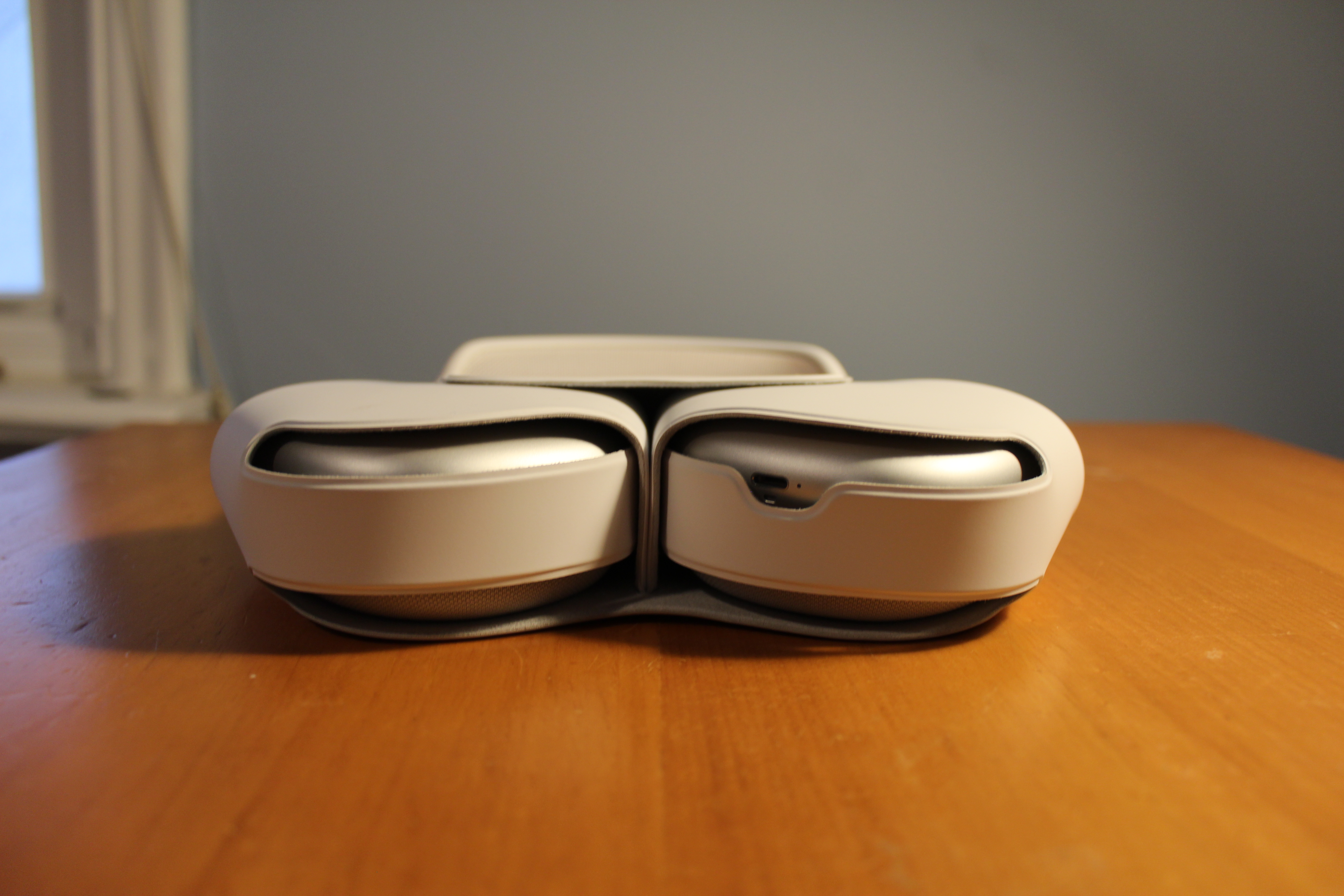 The \"bra\" AirPods Max carrying case The “bra” AirPods Max carrying case