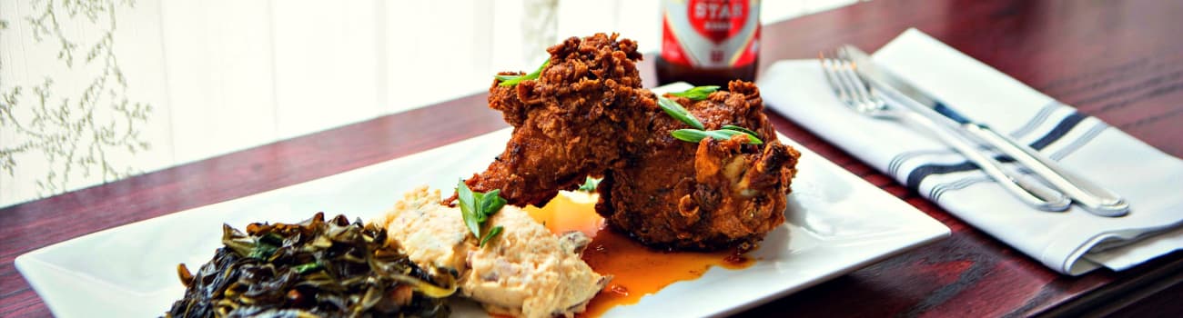 Hot chicken and Lone Star Hot chicken and Lone Star