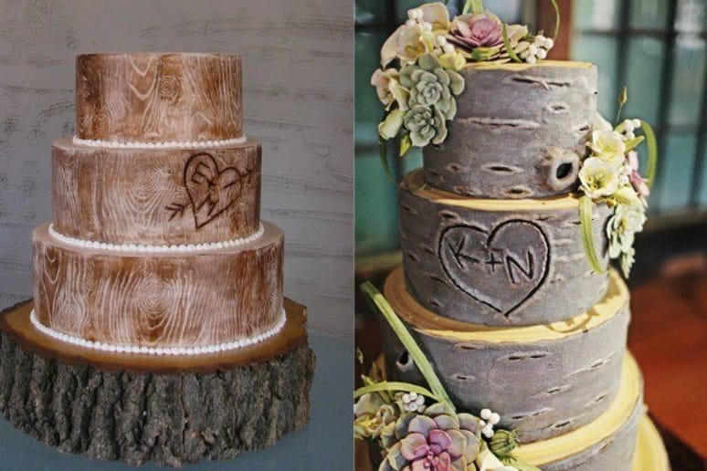 Rustic Tree Wedding Cake 4