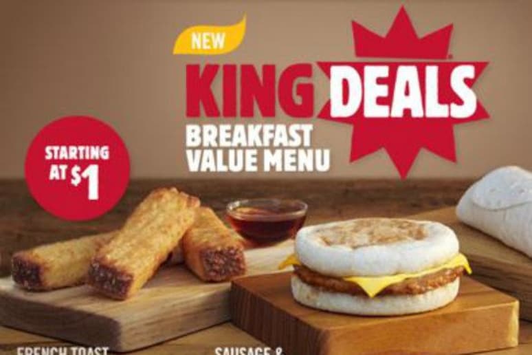 Burger King New Breakfast Menu