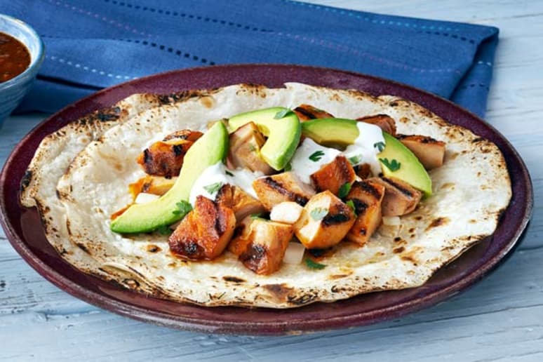 Adobo Chicken Tacos Recipe by Emily Jacobs