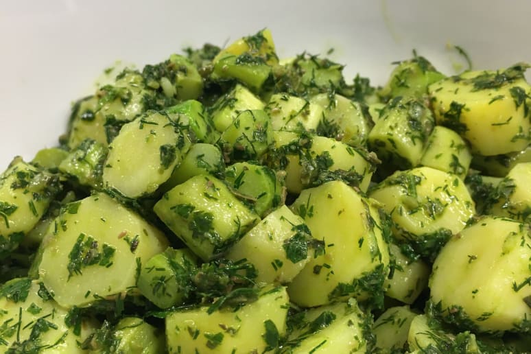 Three-Herb Potato-Asparagus Salad