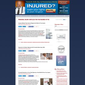 NJ Personal Injury Blog