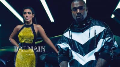 Kim Kanye Balmain