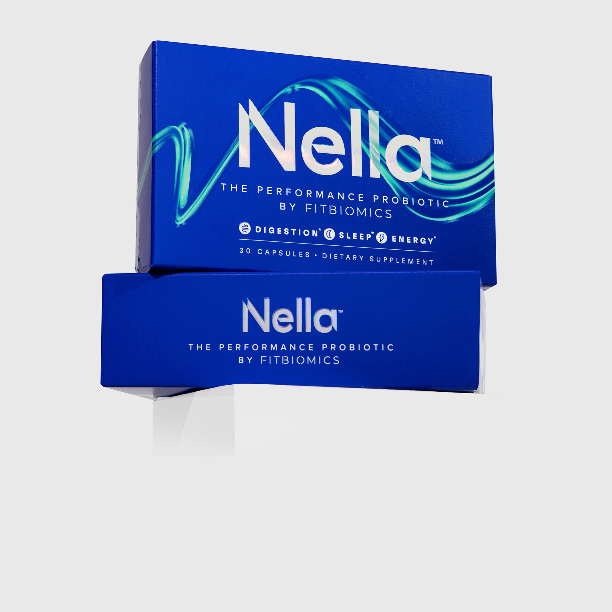 Nella performance probiotic by FitBiomics for digestion sleep and endurance support