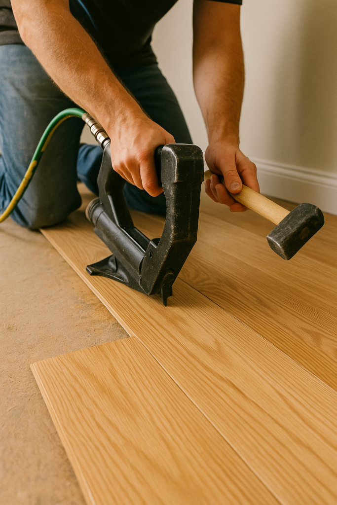 Nail down installation