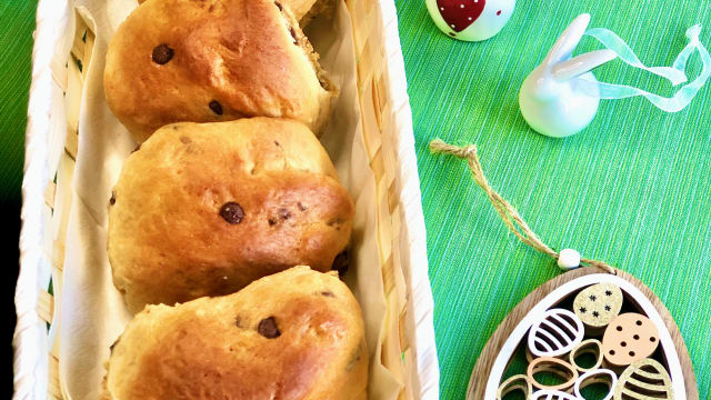 panini dolci con gocce di cioccolato - pangoccioli