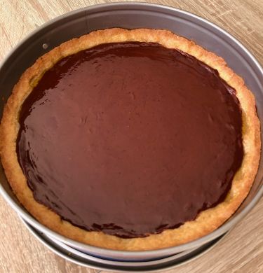 crostata l'antica di ernst knam - dettaglio ganache al cioccolato