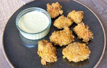 Cavolfiori nuggets vegani croccanti al forno con maionese vegana - cover