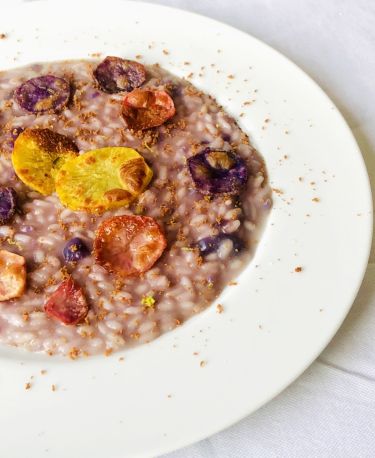 Risotto alle quattro patate, bottarga tonno, zest di limone - zoom