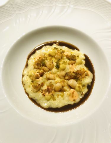 ristorante gellius risotto zucchine e canestrelli