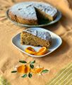 Torta con succo e marmellata d'arancia e pezzetti di cioccolato fondente