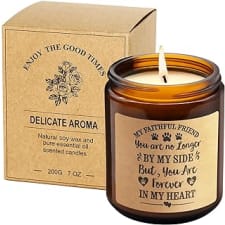 lavender scented candles dog memorial candle gifts pet bereavement present sympathy gift ideas for dogs lovers friends familes