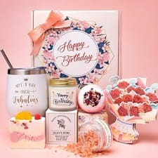 birthday gifts for women, relaxing spa gifts for women birthday unique, birthday gift basket for mom, sister, best friends, wife, girlfriend female presents care package
