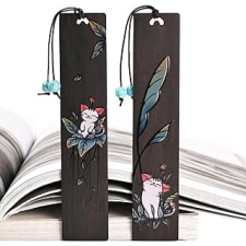 2pcs cute bookmarks for women kids,book markers for women, cat gifts for cat lovers bookworm gifts (cute cat)