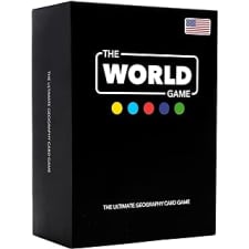 the world game - geography card game - educational board game for kids, family & adults - cool learning gift idea for teenage boys & girls